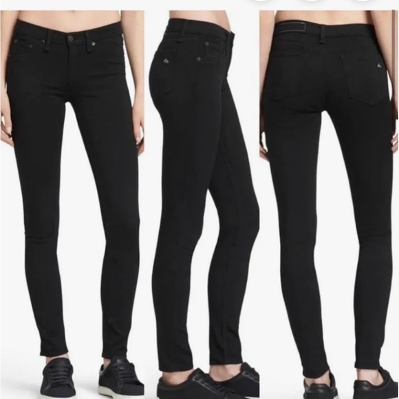 rag & bone Pants - Rag & Bone Black Skinny Pants